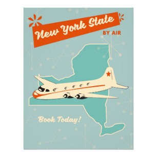 Foto Cartel retro del estado de Nueva York.