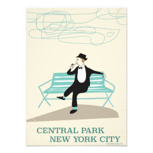 Foto Cartel vintage de viaje a Central Park Nueva York