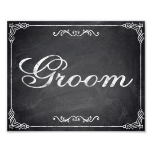 Foto carteles bodas - pizarra - Groom -