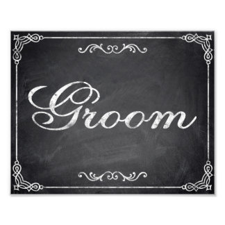 Foto carteles bodas - pizarra - Groom -