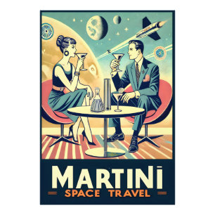 Foto Carteles de viajes espaciales de Martini