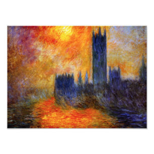 Foto Casa de Monet del Parlamento e Impresión al atarde