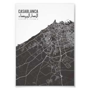Foto Casablanca, Marruecos , cosecha de mapas de la ciu