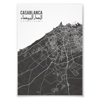 Foto Casablanca, Marruecos , cosecha de mapas de la ciu