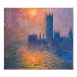Foto Casas del Parlamento, Puesta de sol Claude Monet