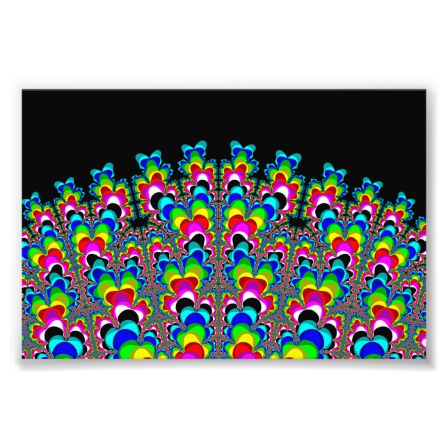 Foto Cascada arcoiris - Arte fractal (Frente)