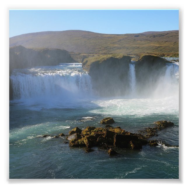 Foto Cascada de Islandia en verano (Frente)