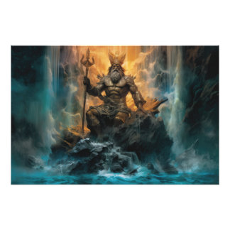 Foto Cascada Majestuosa: Póster de Poseidón
