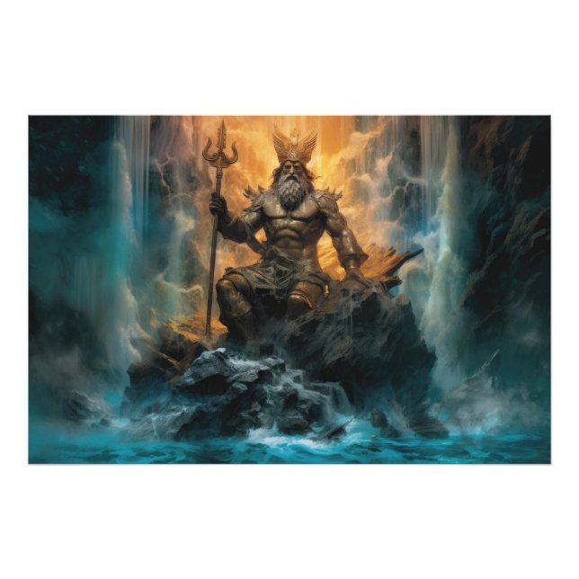 Foto Cascada Majestuosa: Póster de Poseidón (Frente)