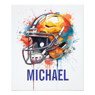 Foto Casco de fútbol motivacional inspirador nombre