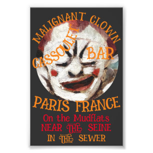 FOTO CASSOULET DE PAYASOS MALIGNOS BAR PARÍS FRANCIA