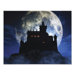Foto Castillo de fantasía durante la noche