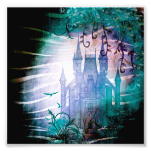 Foto Castillo de jardín de fantasía de cuento de hadas 