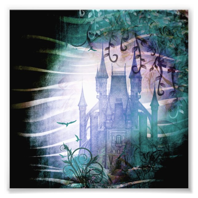 Foto Castillo de jardín de fantasía de cuento de hadas  (Frente)