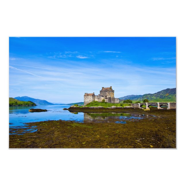 Foto Castillo Eilean Donan, Escocia Impresión fotográfi (Frente)