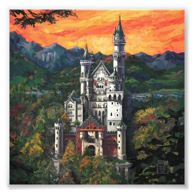 Foto Castillo Schloss Neuschwanstein (Frente)