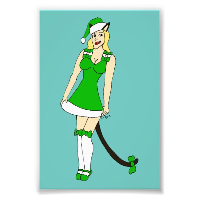 Foto Catarata de Navidades verdes (Frente)