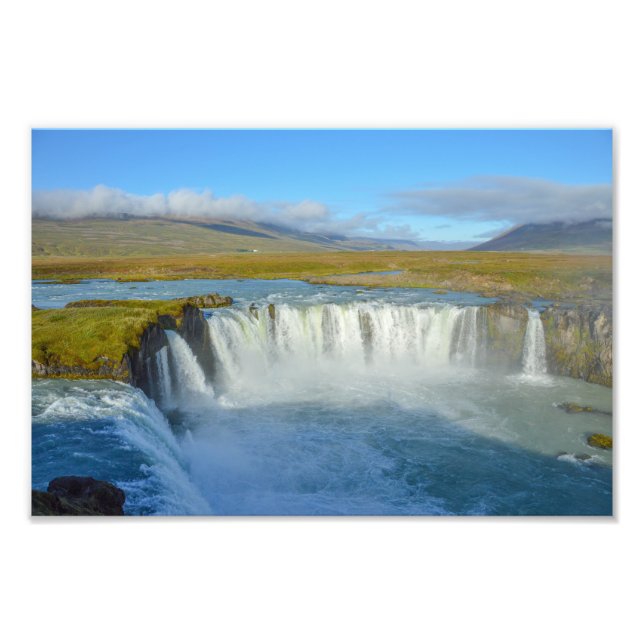 Foto Catarata Godafoss, Islandia (Frente)