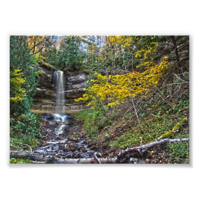 Foto Cataratas de Munising, Michigan en otoño (Frente)