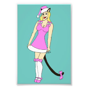Foto Catgirl Navidades rosados