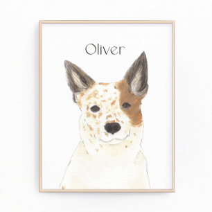 Foto Cattledog curador rojo y blanco personalizado