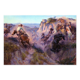 Foto Cazadores de caballos salvajes, 1913, por Charles 