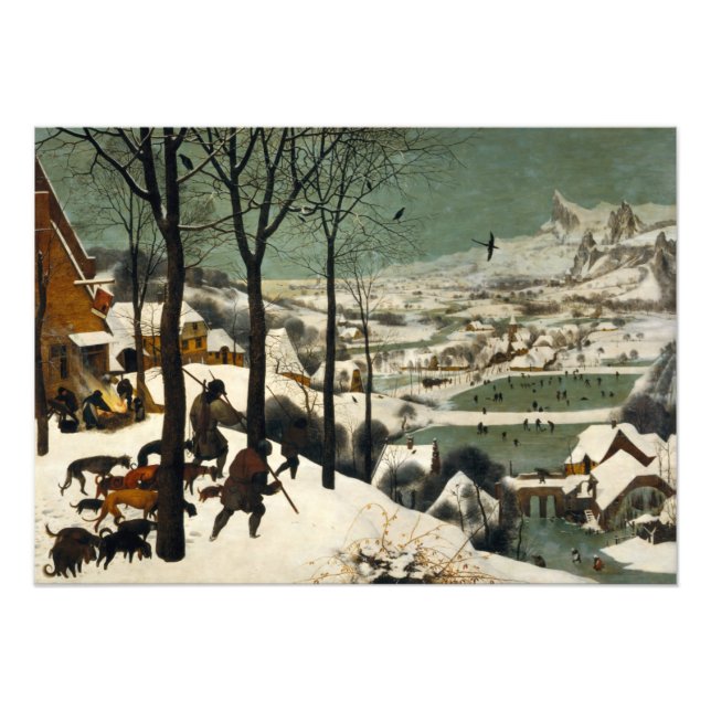 Foto Cazadores en la nieve de Pieter Bruegel el anciano (Frente)