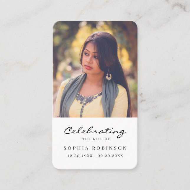 Foto Celebración de la tarjeta de oración de los f (Anverso)