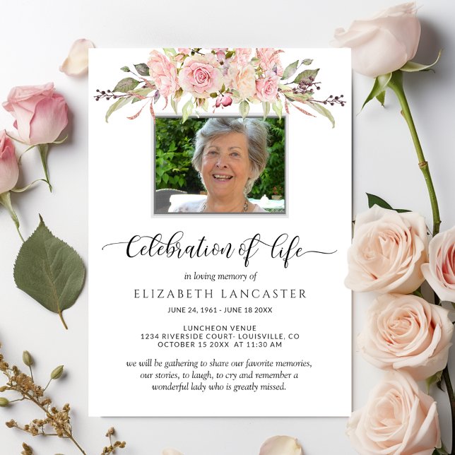Foto Celebración de la vida, invitación a funerale (Subido por el creador)