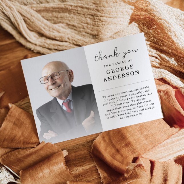 Foto Celebración de la vida Tarjeta de agradecimie (Subido por el creador)