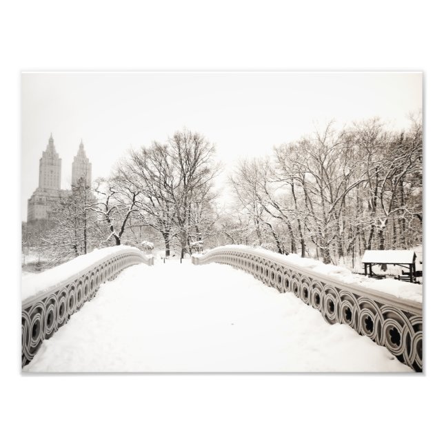 Foto Central Park Winter Romance - Puente Bow (Frente)