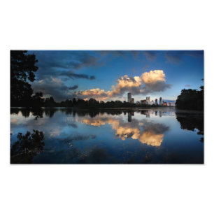 Foto Centro de Austin Texas Skyline Sunset Ladybird Lak