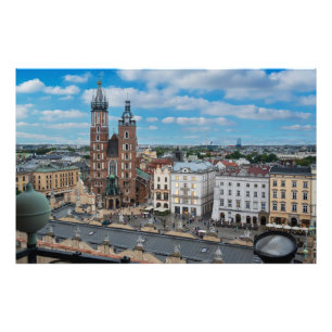 Foto Centro de Cracovia desde arriba en Polonia