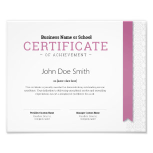 Foto Certificado de Diploma Clásico Elegante con cinta 