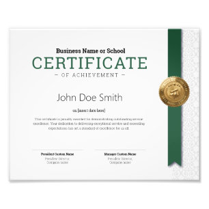 Foto Certificado de Diploma Clásico Elegante sello de l