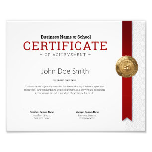 Foto Certificado de Diploma Clásico Elegante sello de l