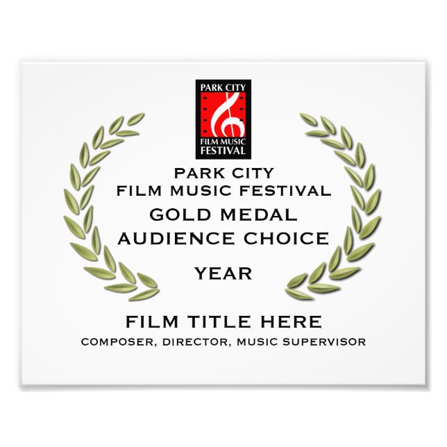 Foto Certificado de medalla de oro de 10" x 8" (Frente)