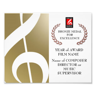 Foto Certificado de Premio Bronce