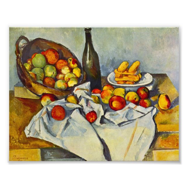 Foto Cezanne La cesta de manzanas (Frente)