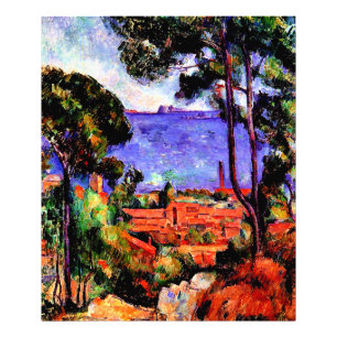 Foto Cezanne - Vista a través de los árboles