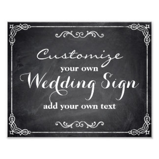 Foto Chalkboard - Personalizar tu propio signo de boda 
