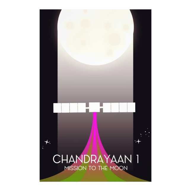 Foto chandrayaan -1 Misión espacial a la Luna (Frente)