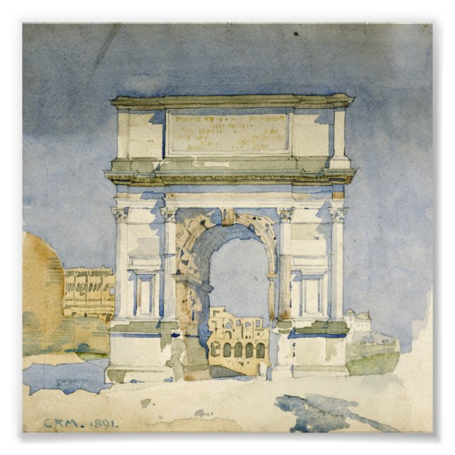 Foto Charles Rennie Mackintosh - El Arco de Titus, Roma (Frente)