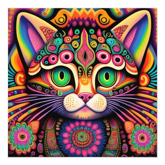 Foto Chat Psychédélique 2 (Frente)