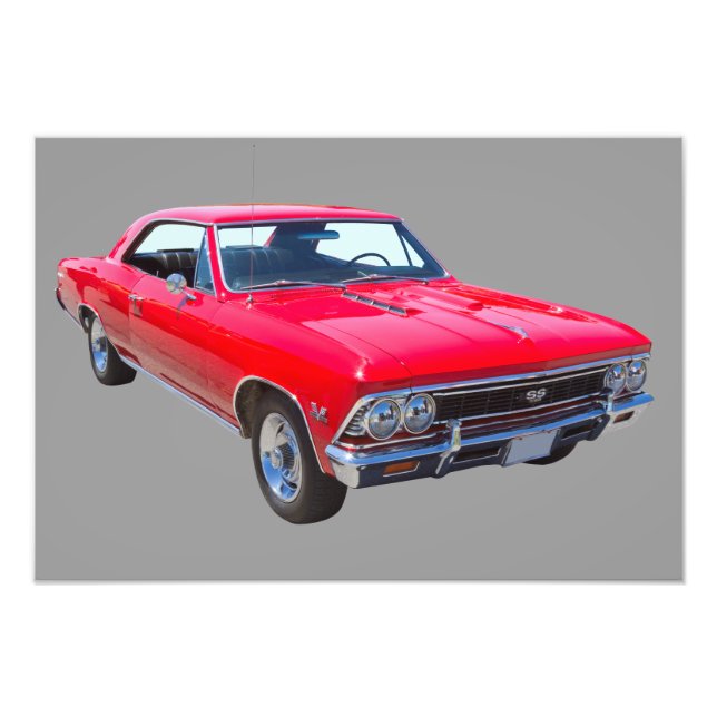 Foto Chevelle SS 396 Chevy rojo 1966 (Frente)
