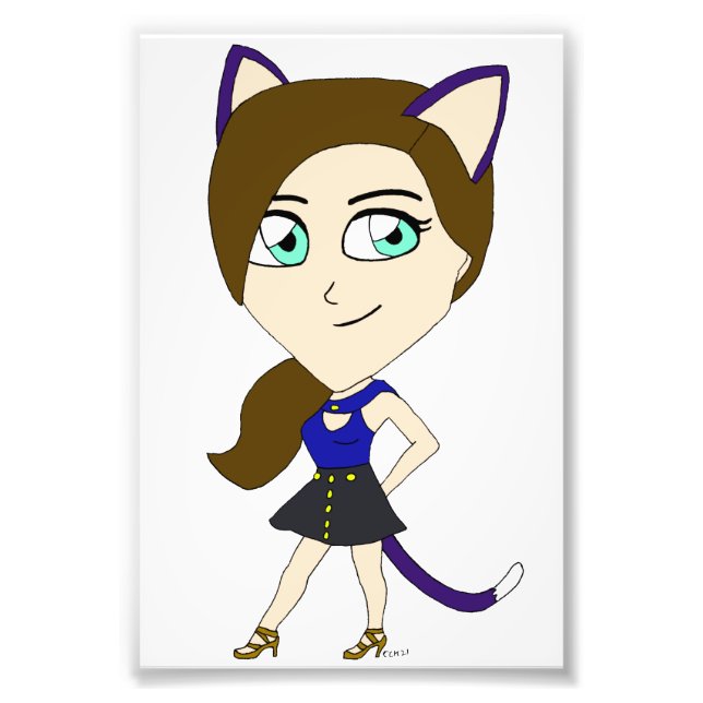 Foto chibi catgirl (Frente)