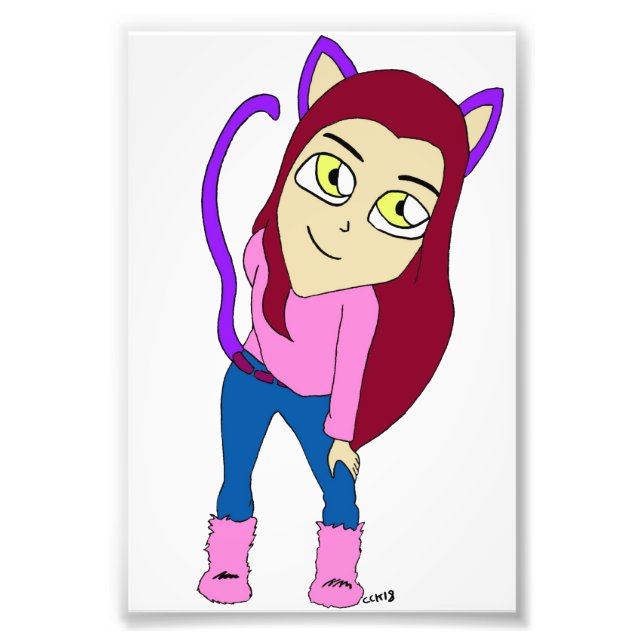 Foto chibi catgirl (Frente)