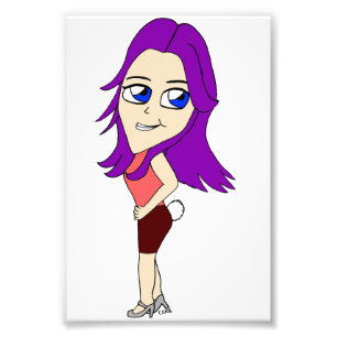 Foto chibi chica con cola de conejo