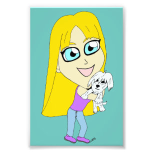 Foto Chibi con un elemento emergente