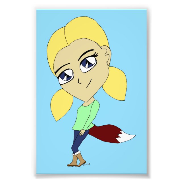 Foto chibi foxy chica (Frente)